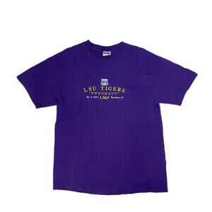2000s LSU Tigers Football Men’s Purple T-Shirt